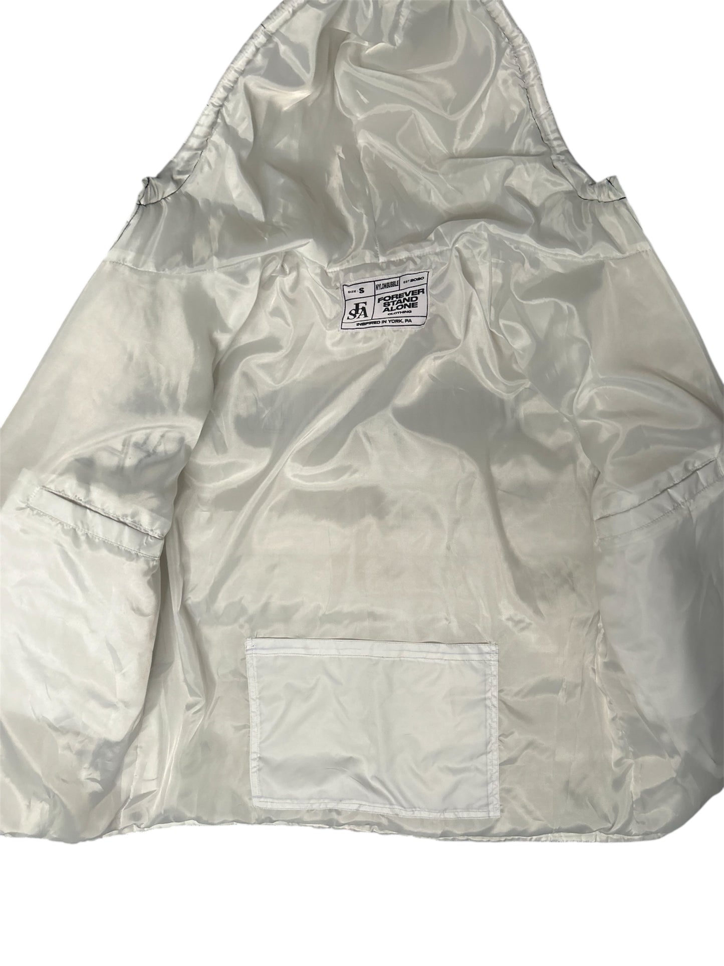 FSA White Puffer Jacket