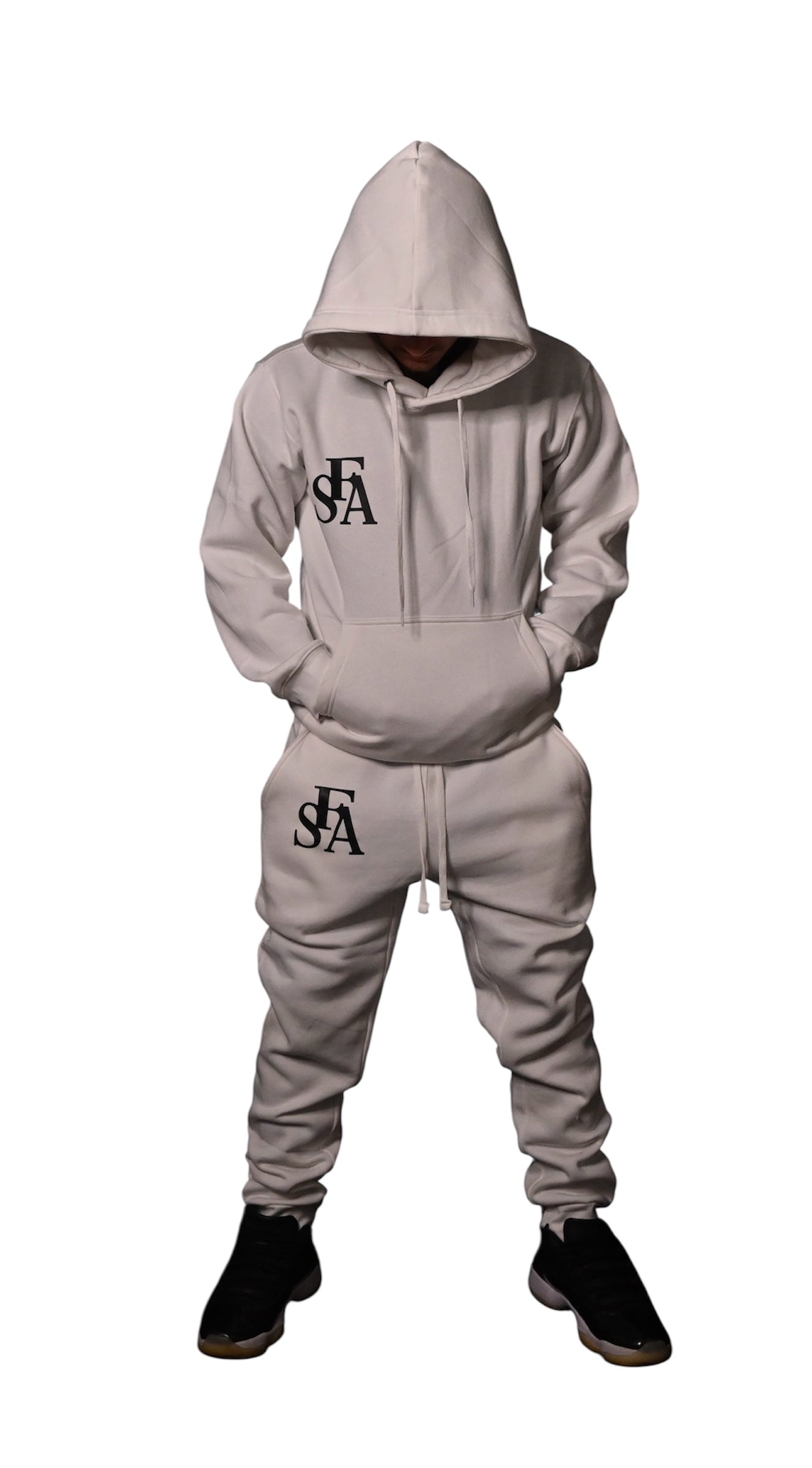 FSA White Skull Hoodie