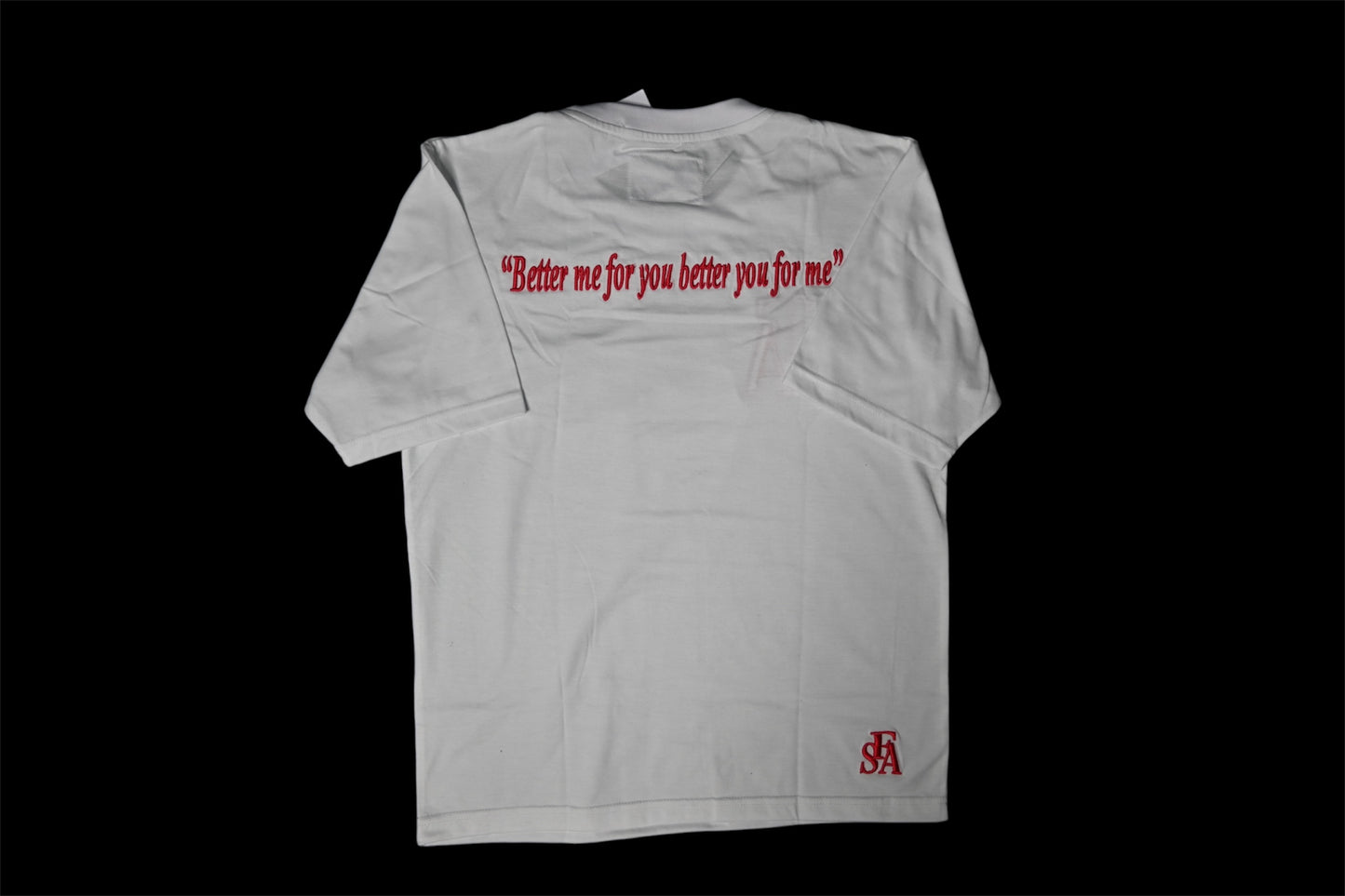 FSA White Better Me For You Shorts Set