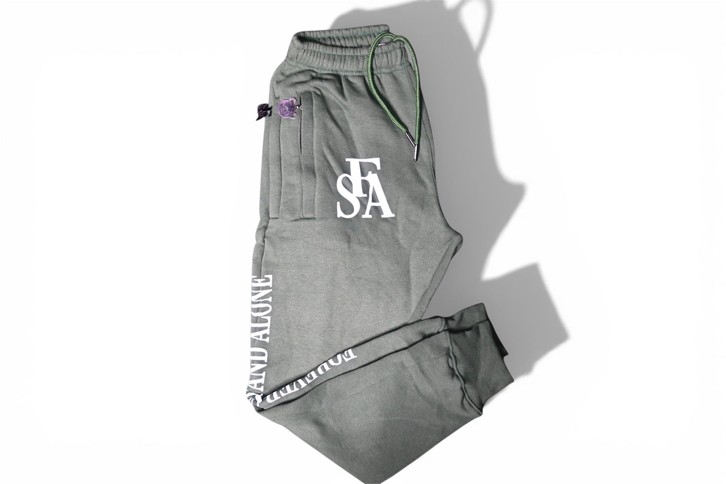 Green Reflective Double Zipper Sets