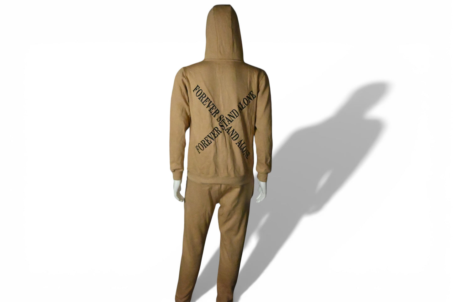 Beige Reflective Double Zipper Sets