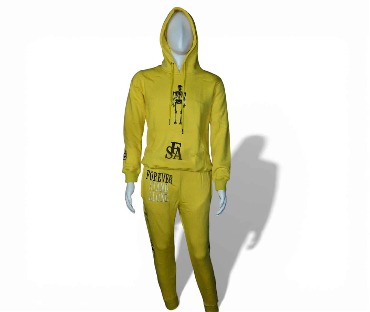 Yellow Skeleton #2 Hoodies