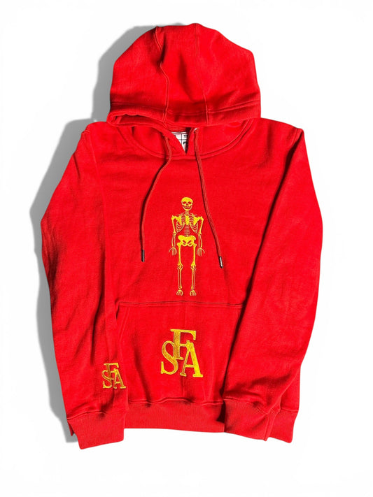 Red Skeleton #2 Hoodies
