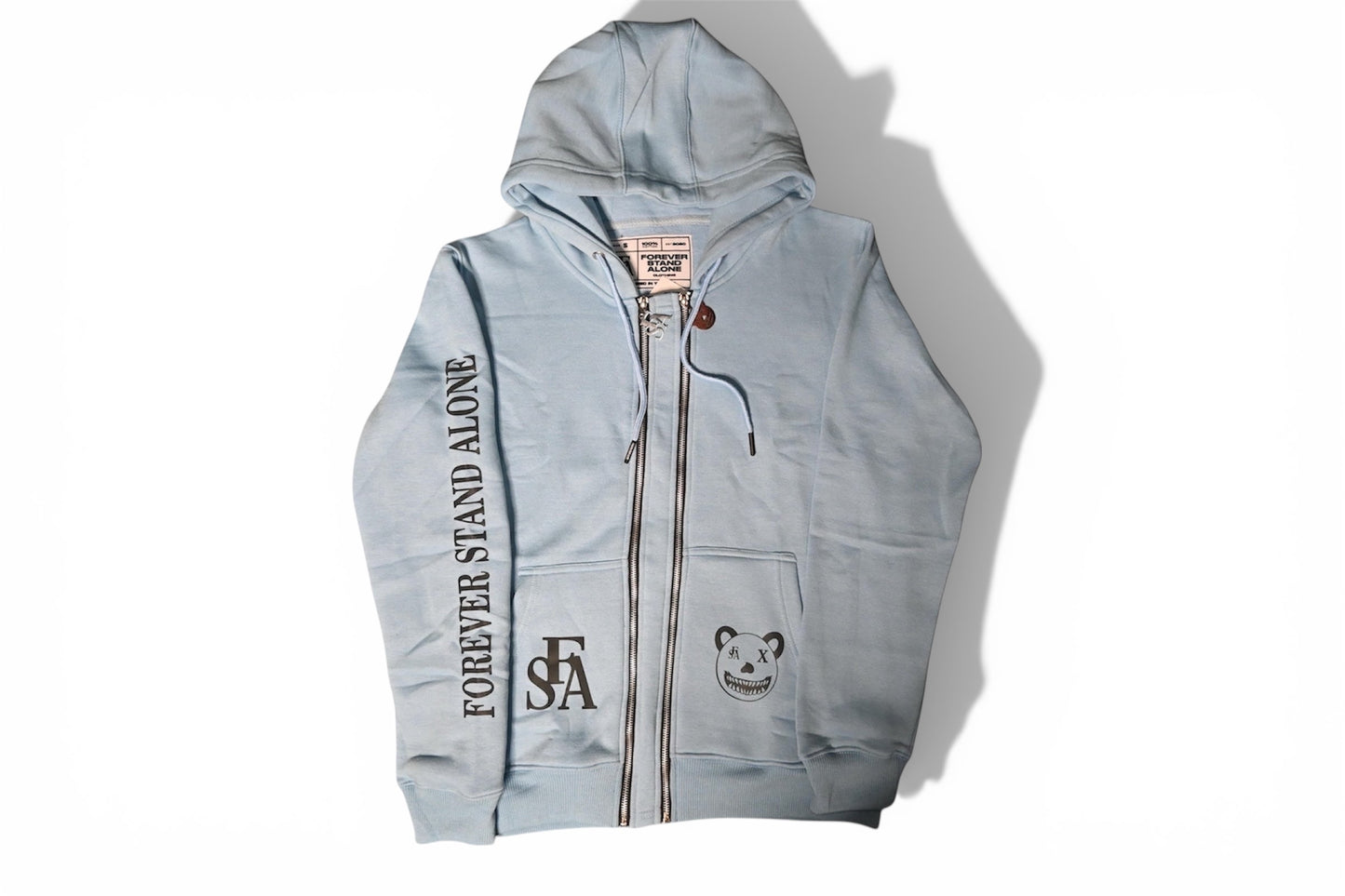 Baby Blue Reflective Double Zipper Sets