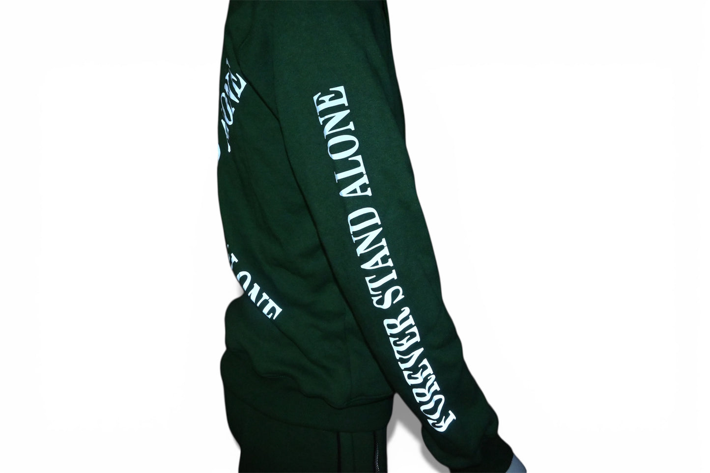 Green Reflective Double Zipper Sets