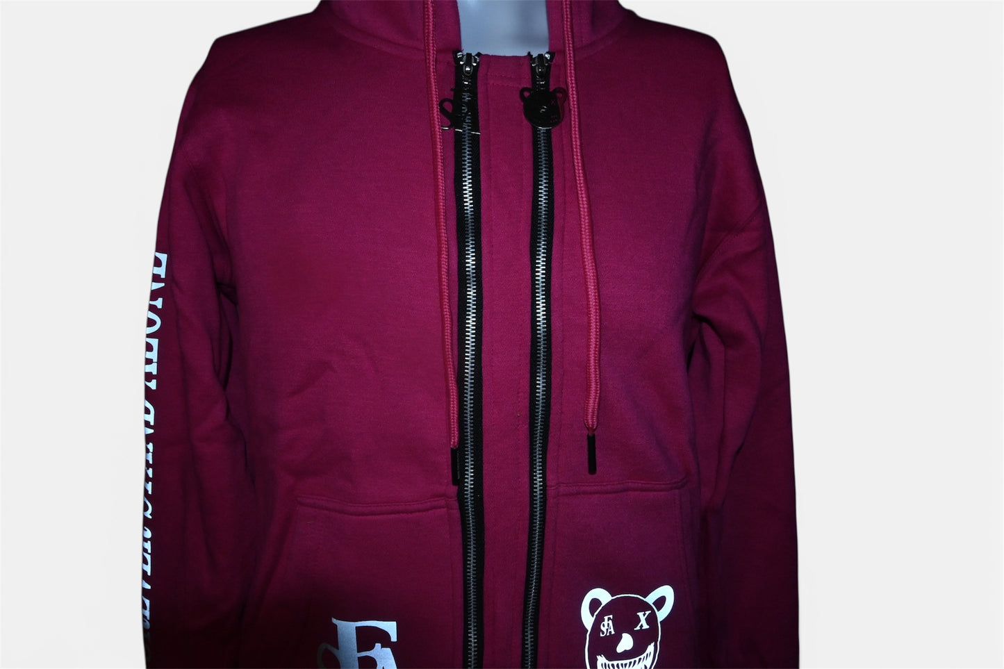 Pink Reflective Double Zipper Sets