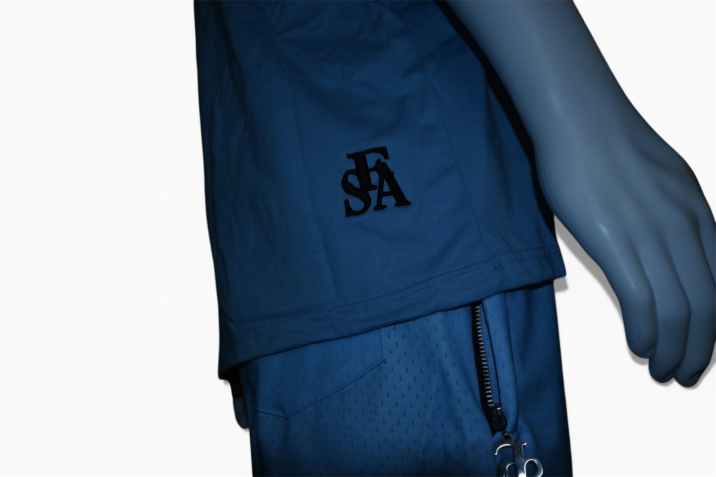 Baby Blue Take Control Mesh Shorts Sets