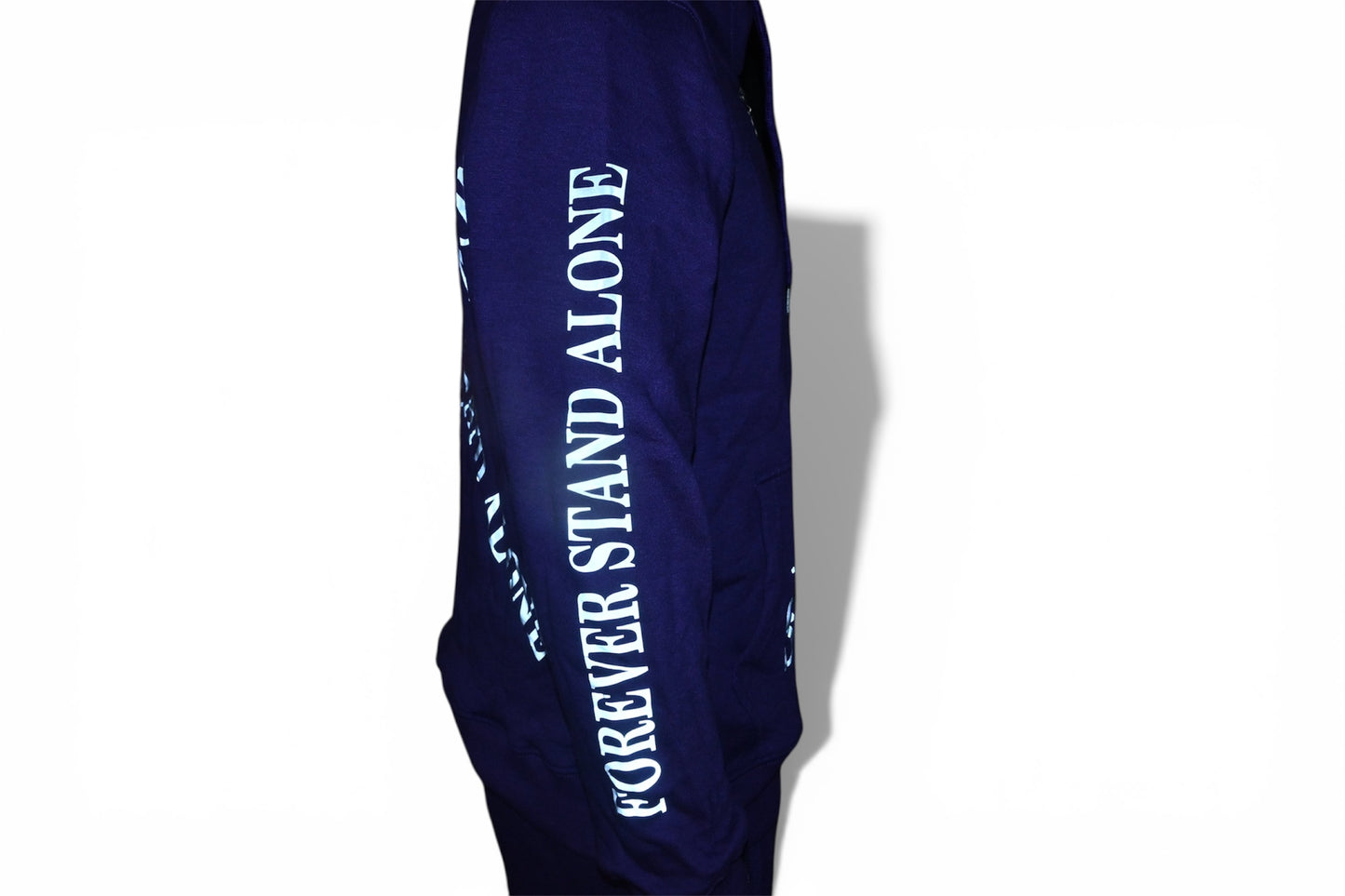 Purple Reflective Double Zipper Sets