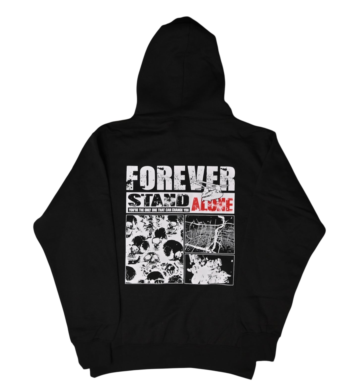 FSA Black Skull Hoodie