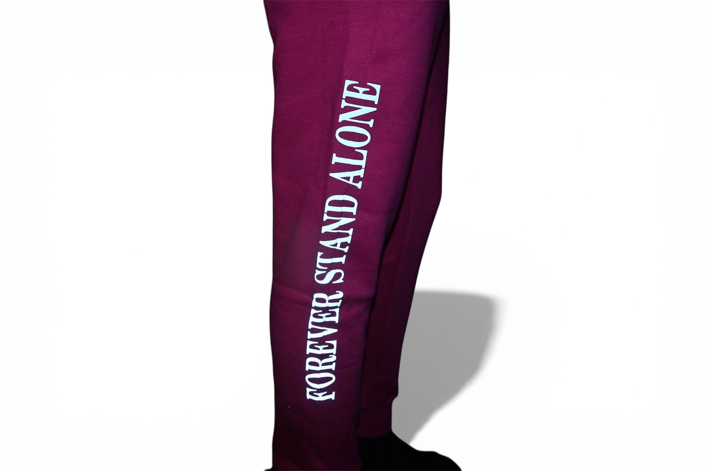 Pink Reflective Double Zipper Sweatpants