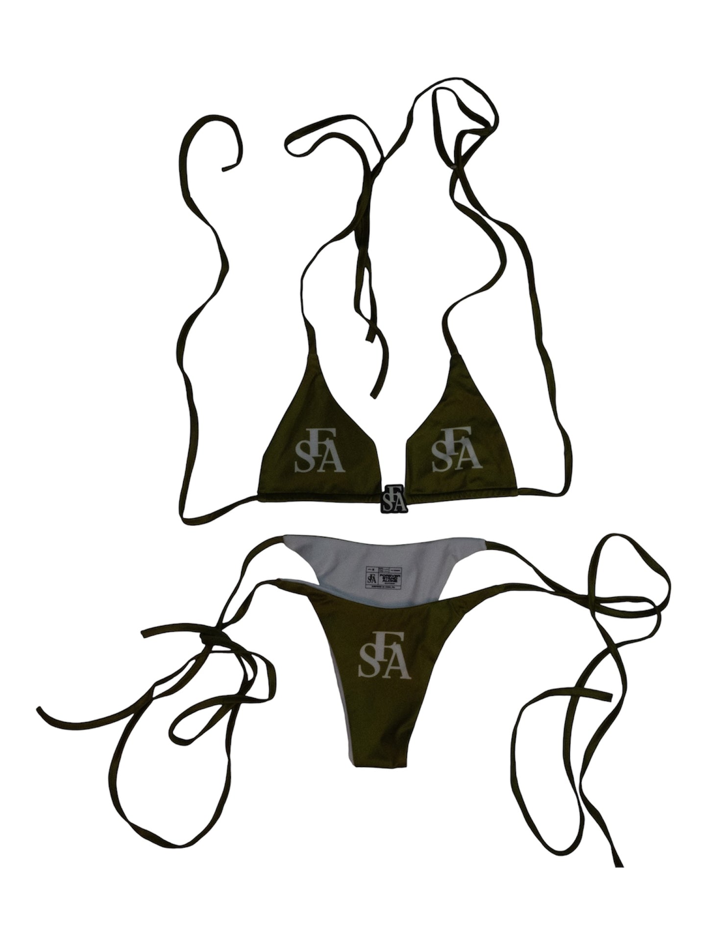 Olive Green Bikinis