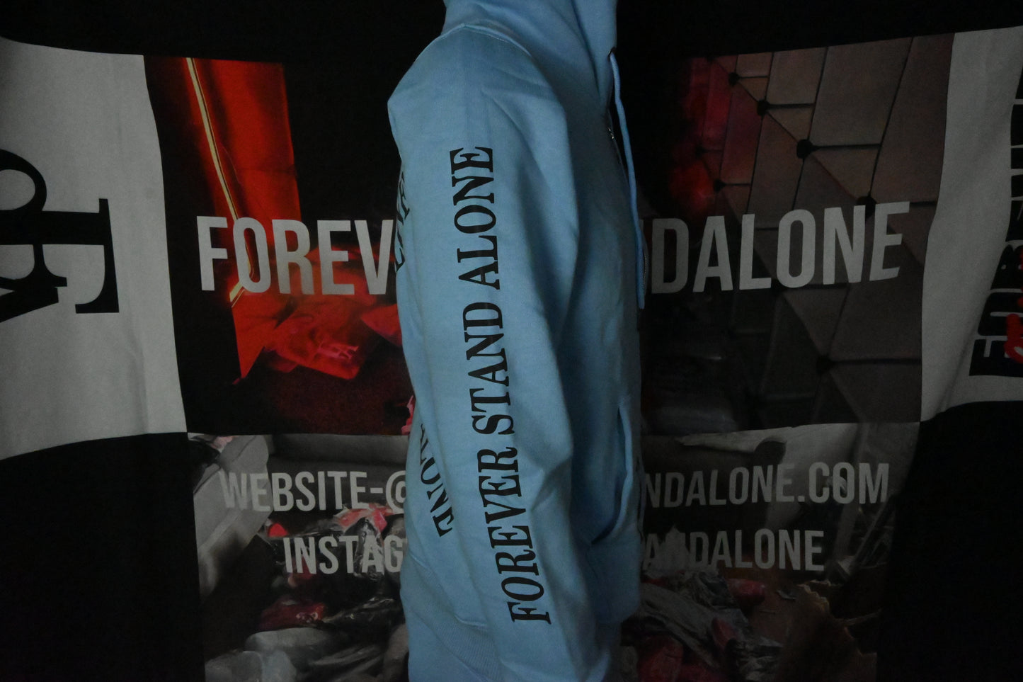 FSA Blue Reflective Double Zipper Set