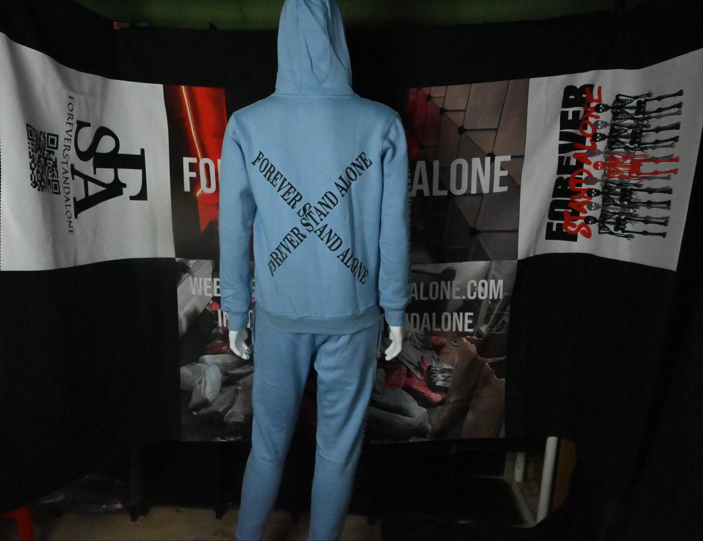 FSA Blue Reflective Double Zipper Set