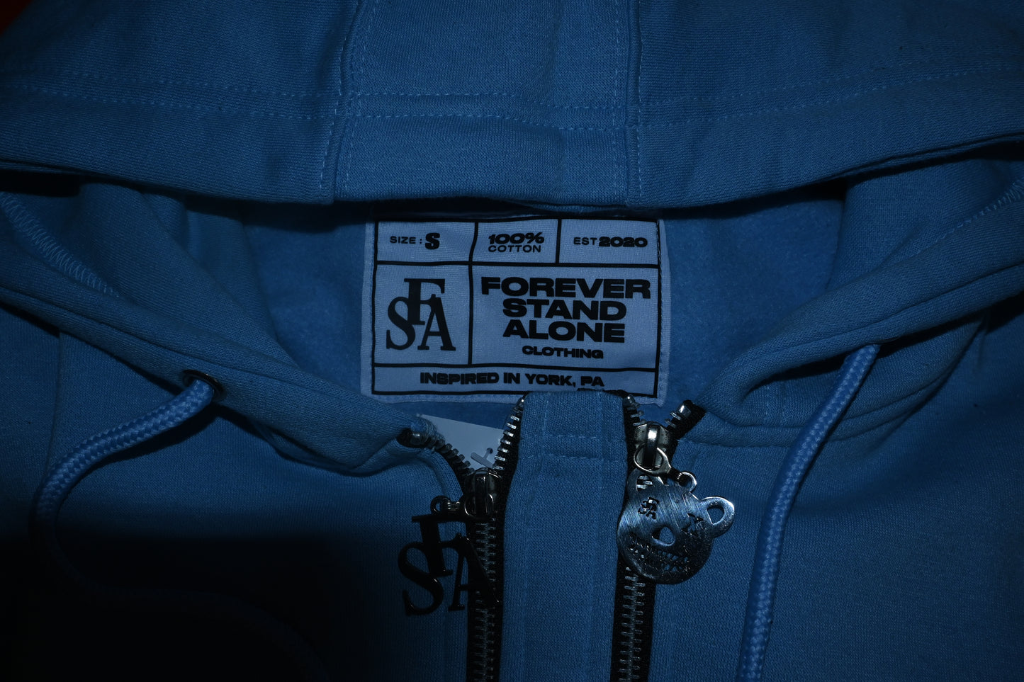 FSA Blue Reflective Double Zipper Set