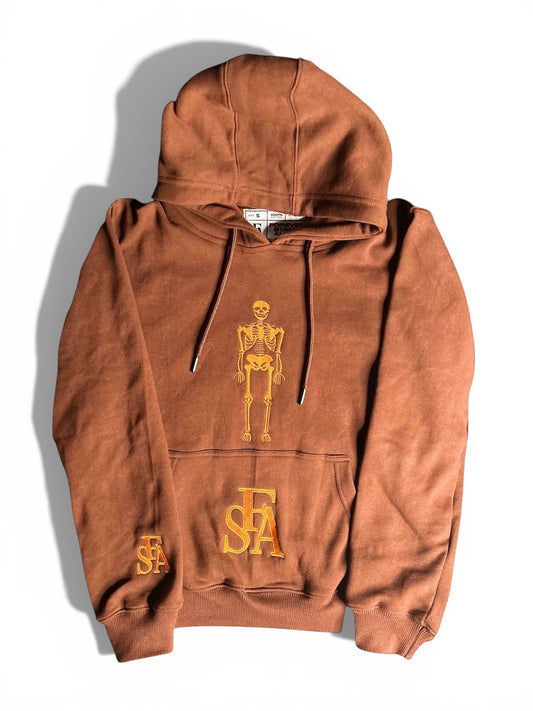 Brown Skeleton #2 Hoodies