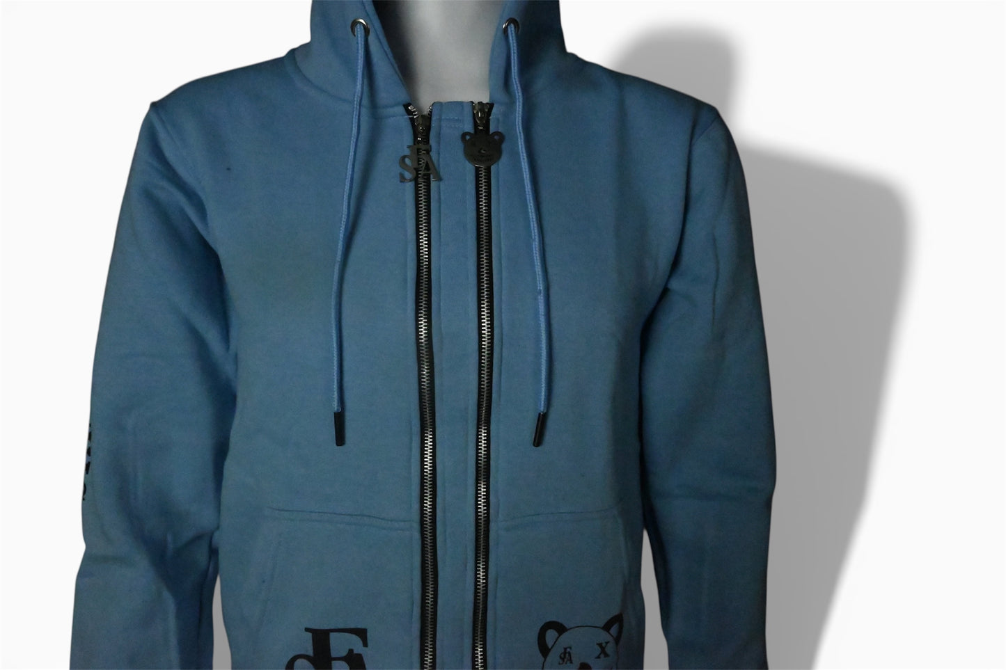 Baby Blue Reflective Double Zipper Sets