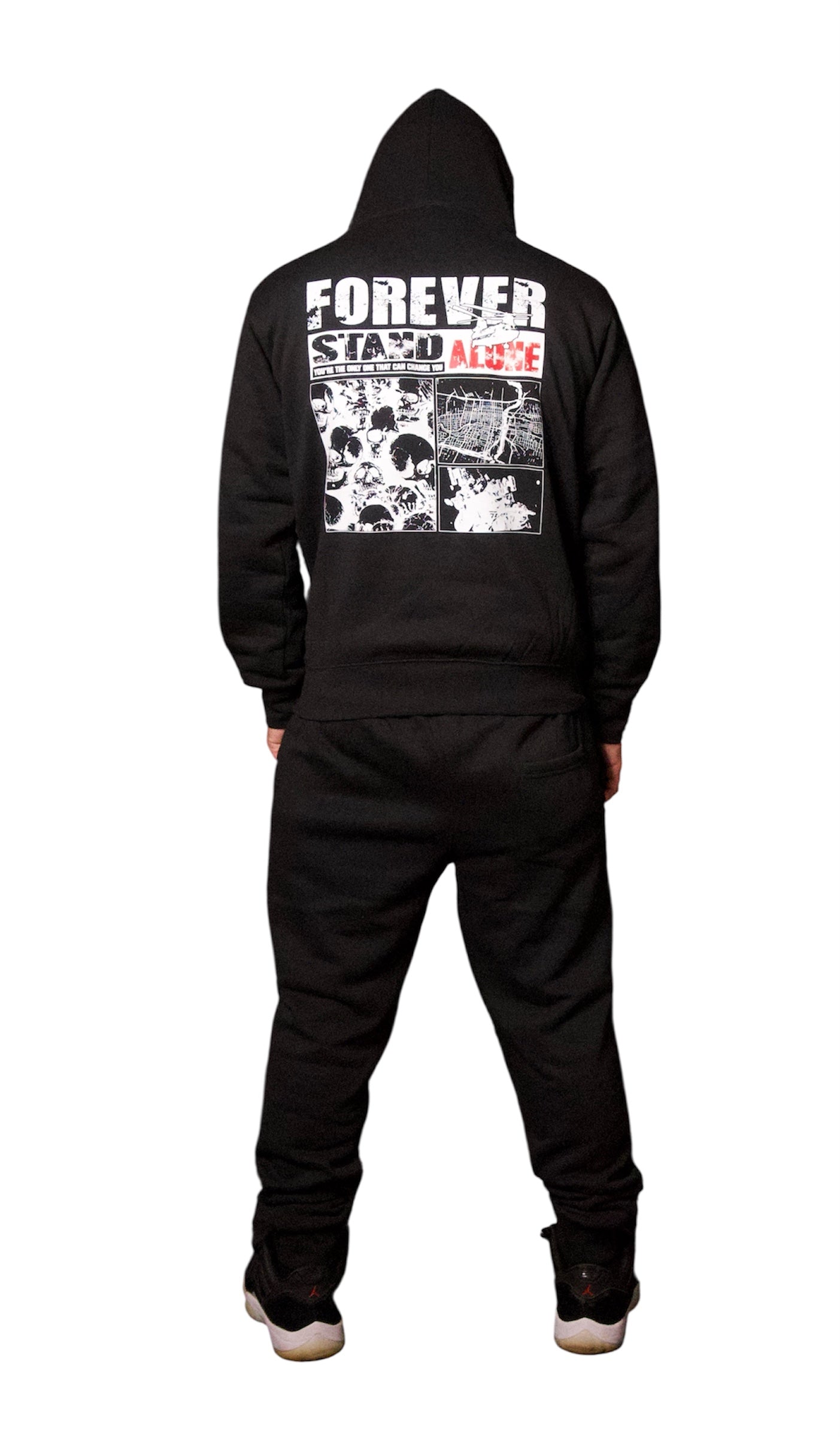 FSA Black Skull Hoodie