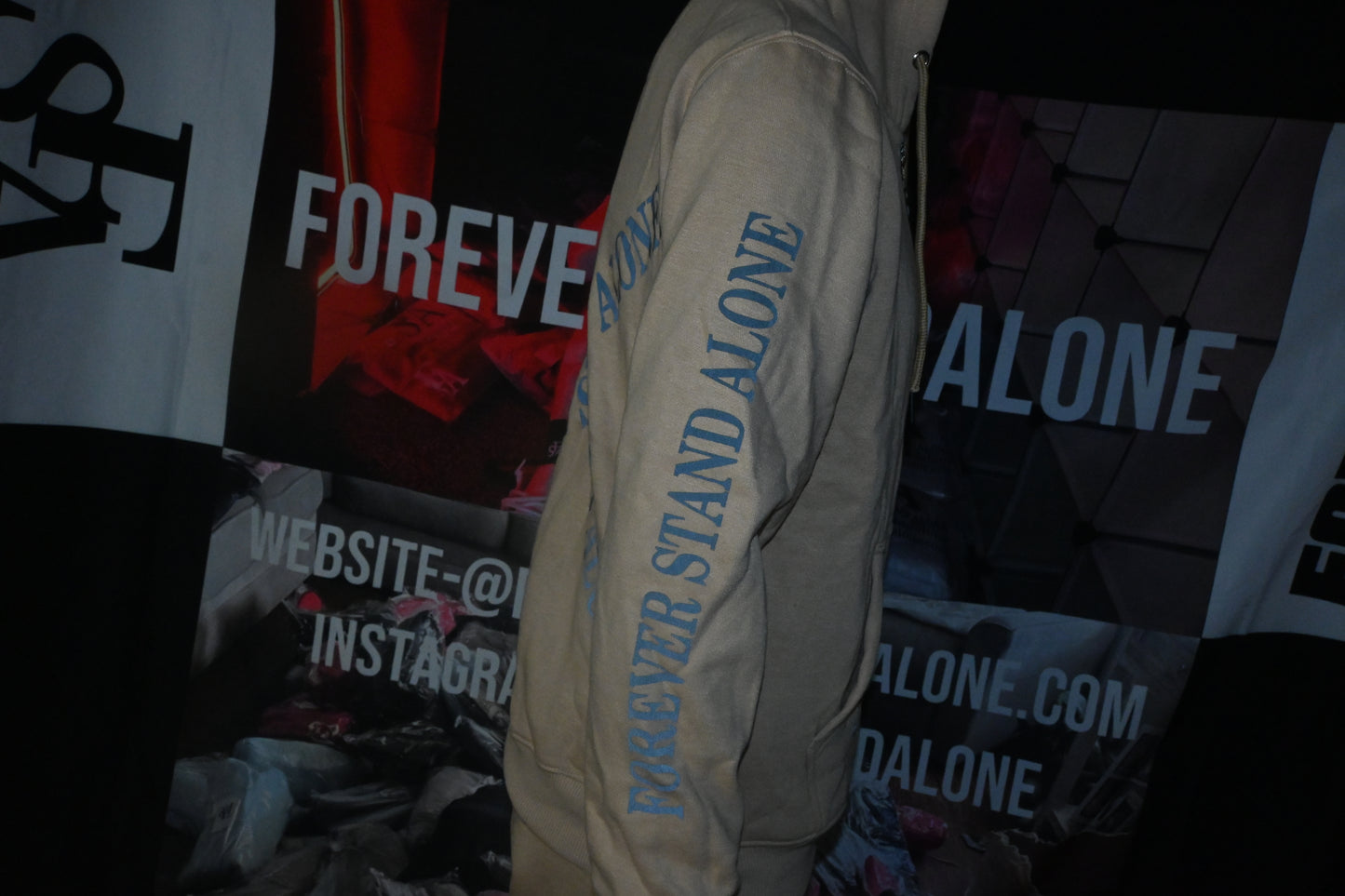 FSA Beige Reflective Double Zipper Set