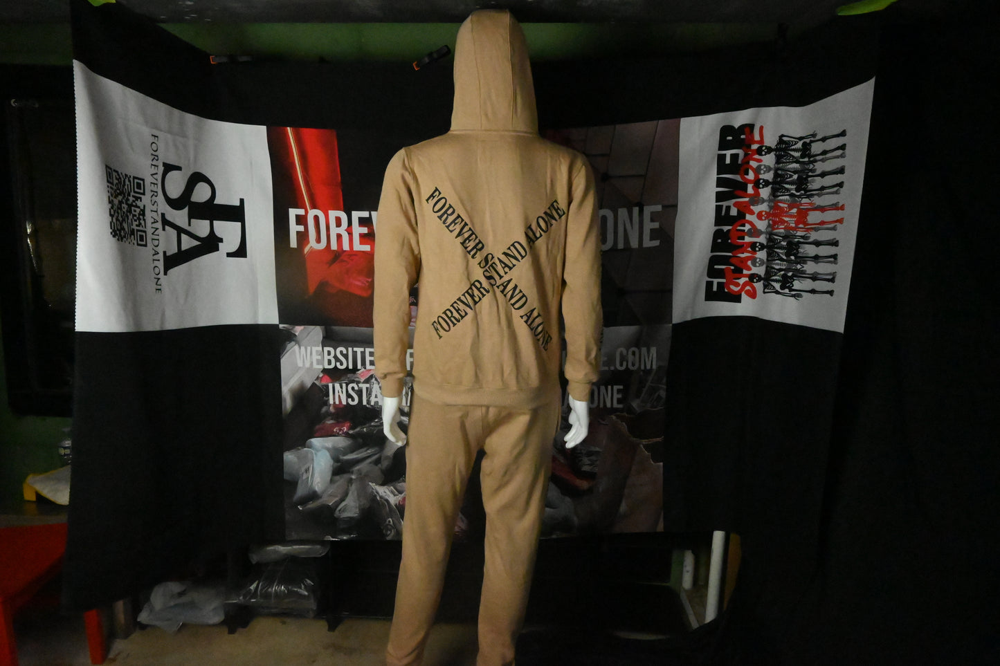 FSA Beige Reflective Double Zipper Set