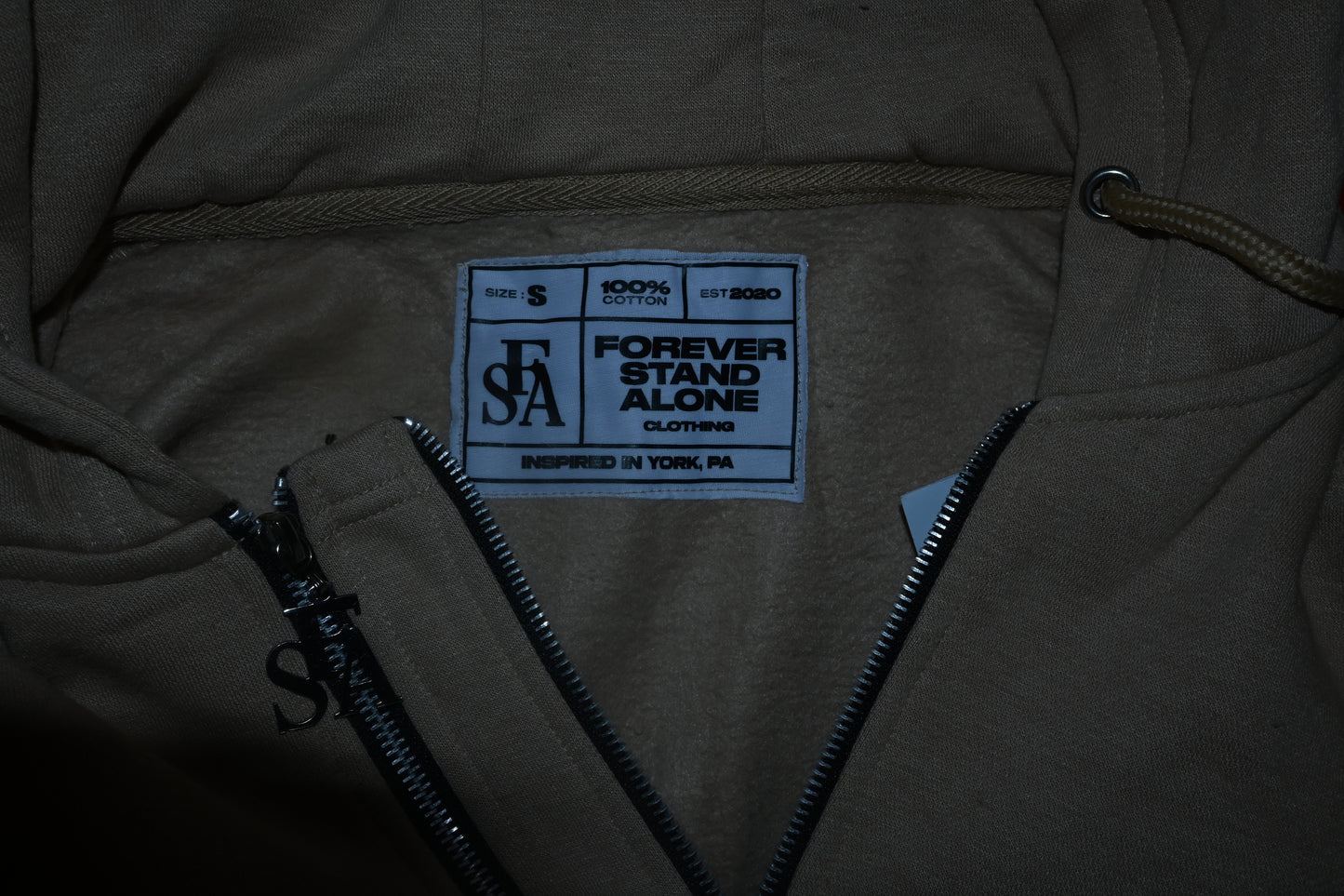 FSA Beige Reflective Double Zipper Set
