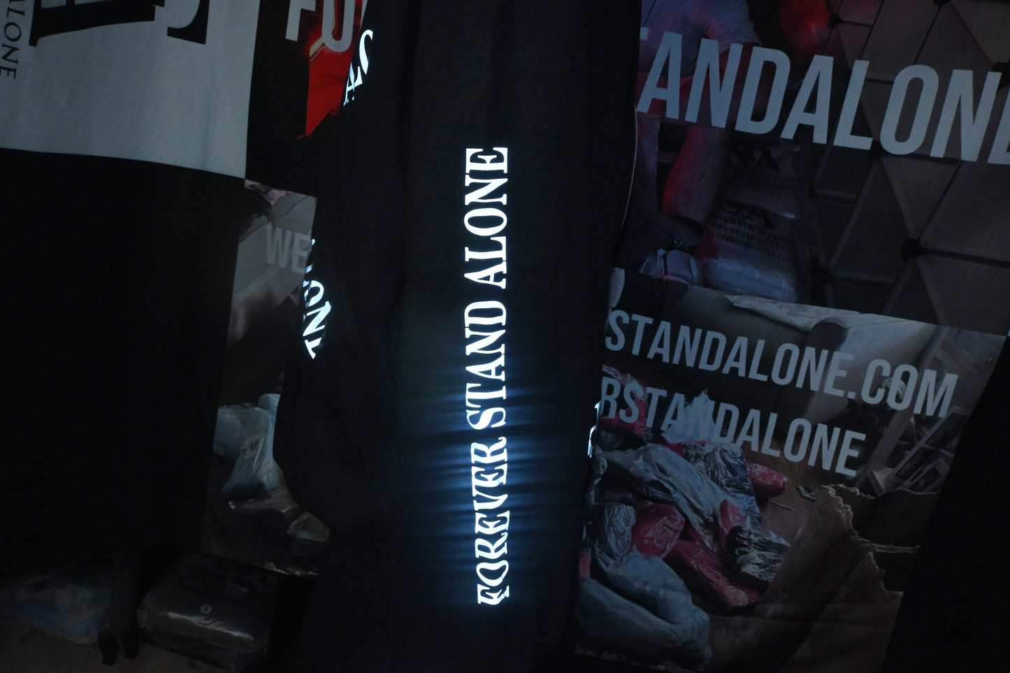 FSA Black Reflective Double Zipper Set