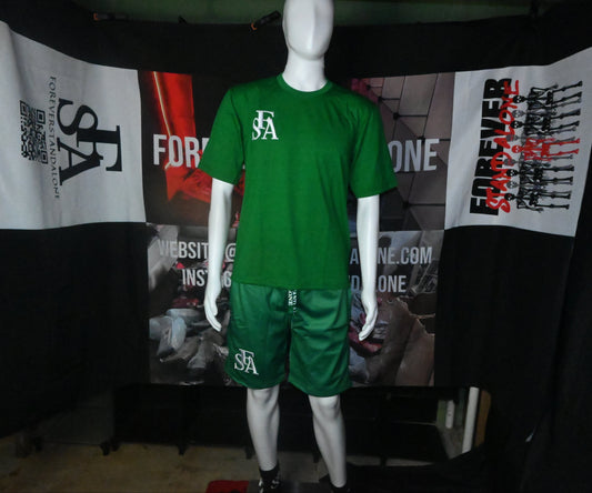 FSA Green Take Control Mesh Shorts Set