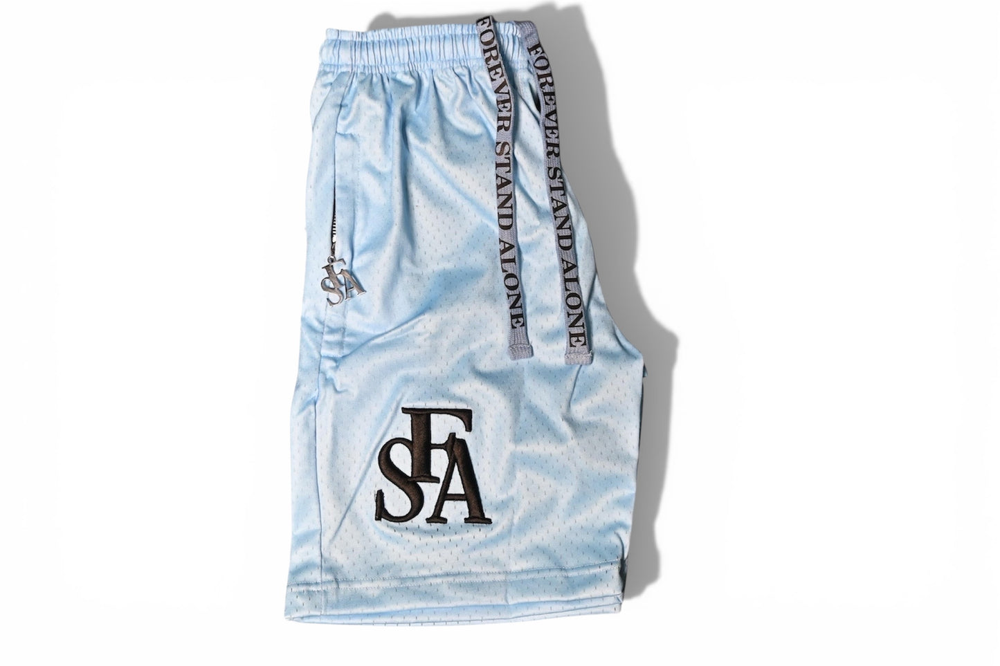 Baby Blue Mesh Shorts