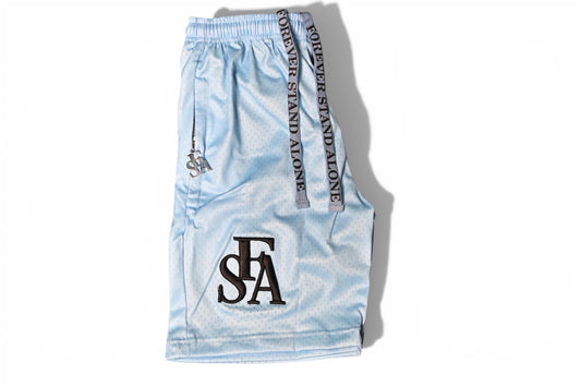 Baby Blue Mesh Shorts