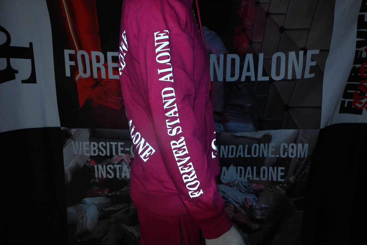 FSA Pink Reflective Double Zipper Set