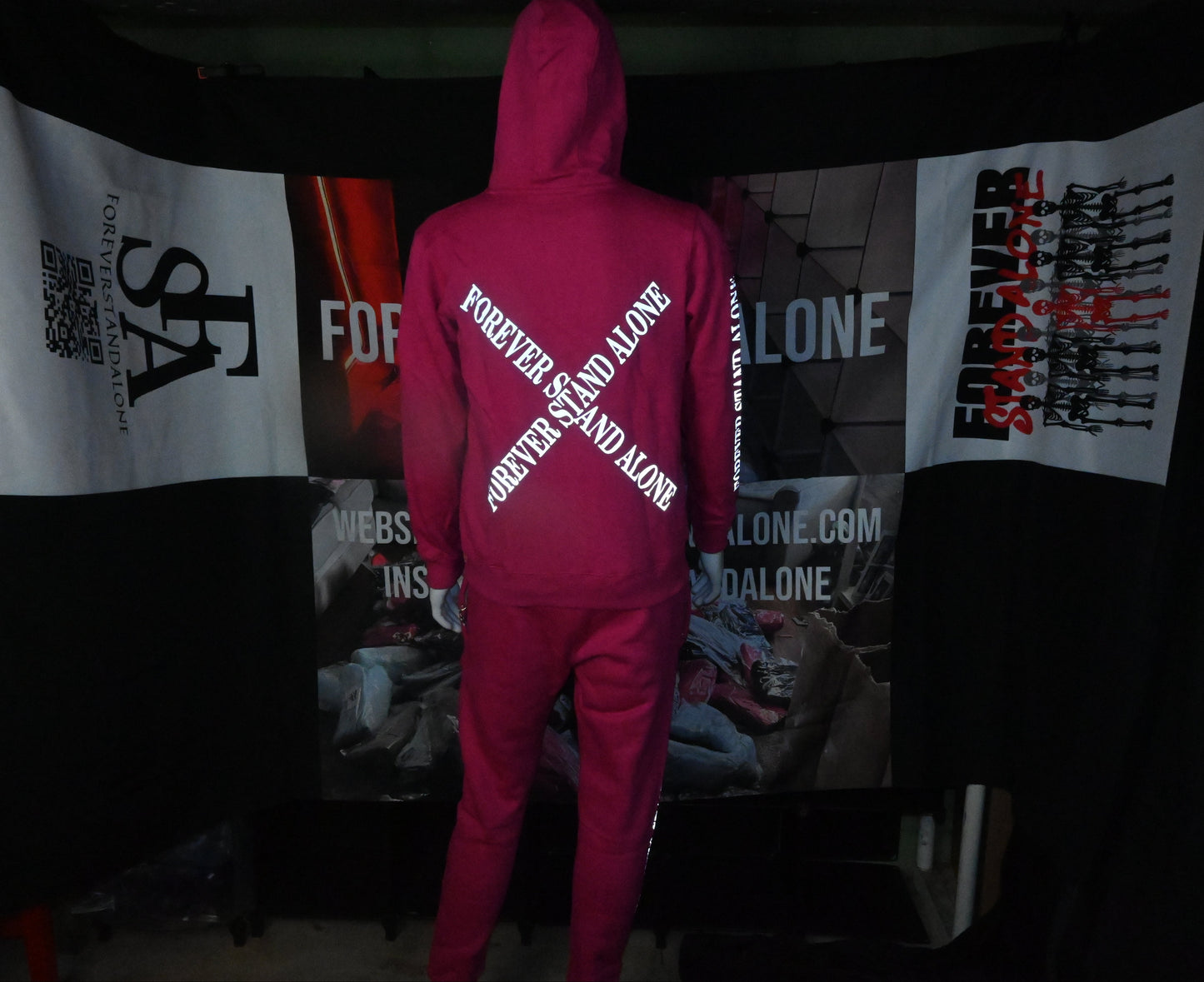 FSA Pink Reflective Double Zipper Set