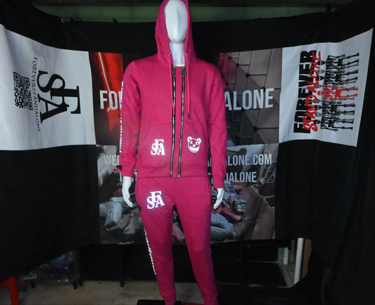 FSA Pink Reflective Double Zipper Set