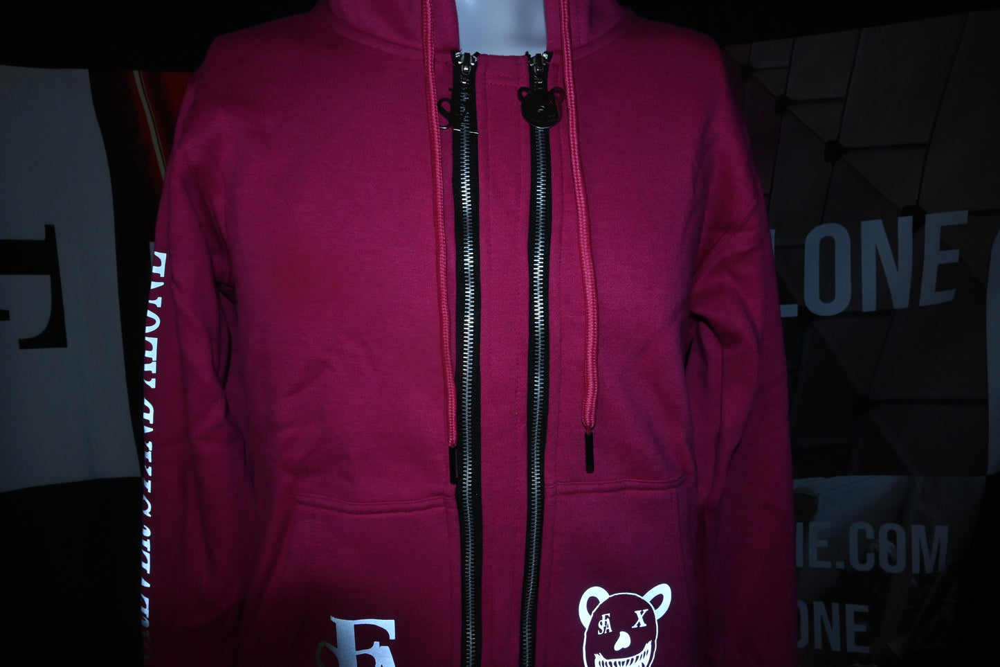 FSA Pink Reflective Double Zipper Set