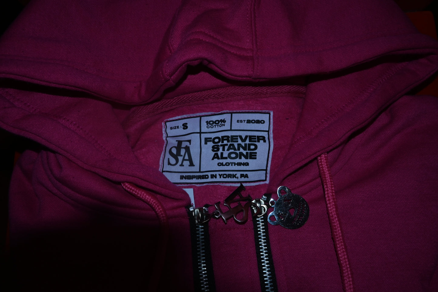 FSA Pink Reflective Double Zipper Set