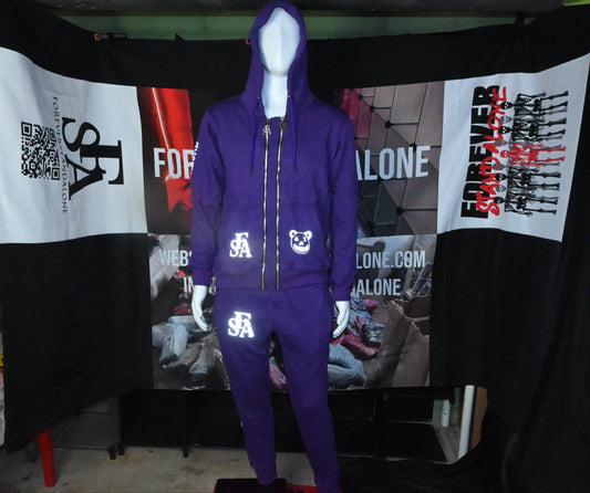 FSA Purple Reflective Double Zipper Set