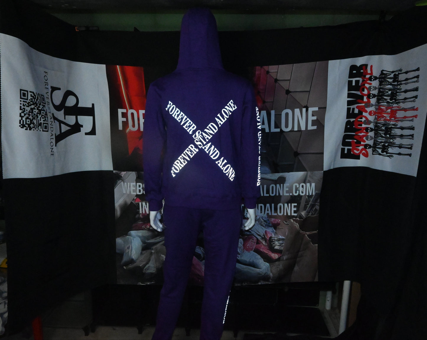 FSA Purple Reflective Double Zipper Set