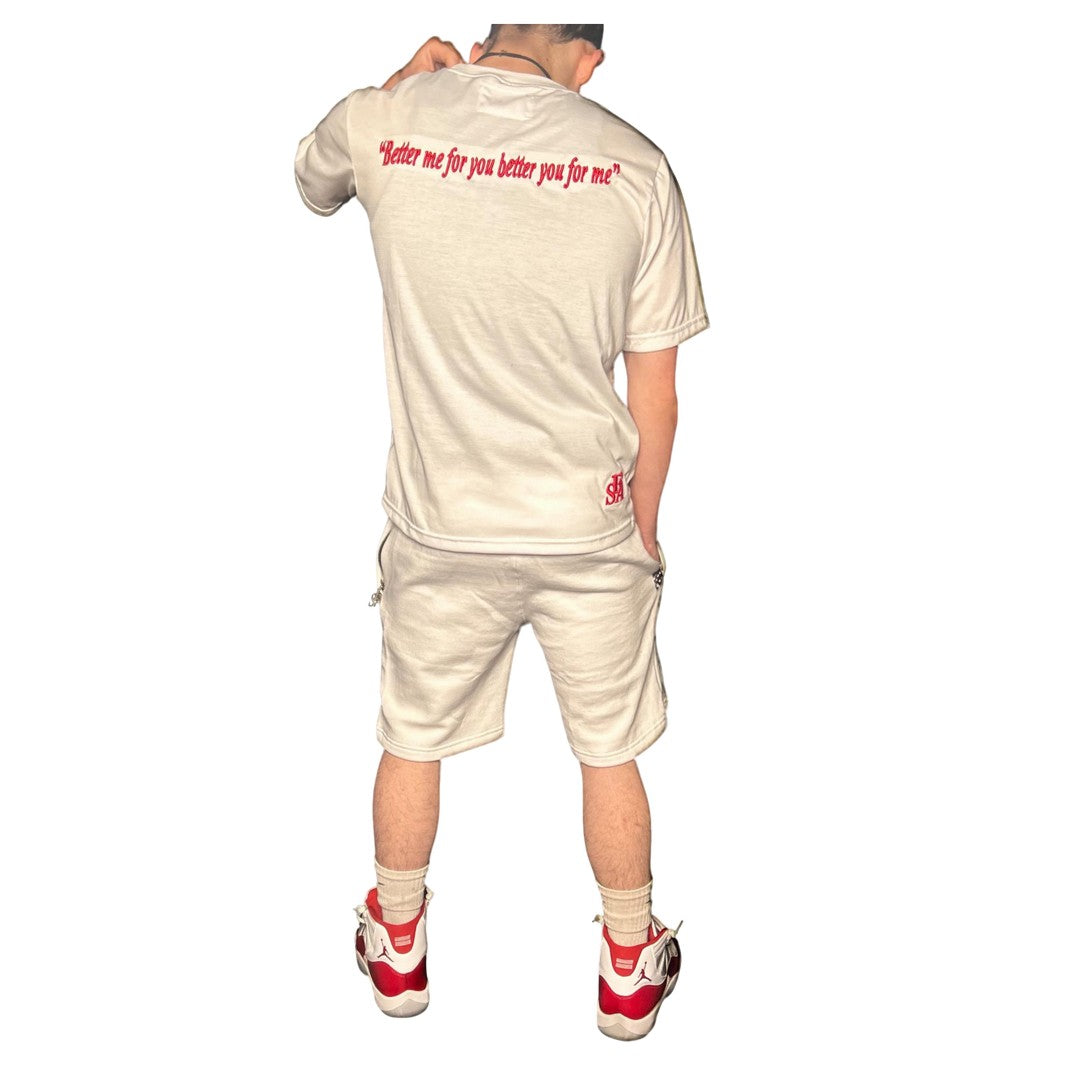 FSA White Shorts Set